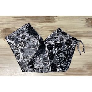 Apt. 9 Intimates Pajama Cari Pants Black & White Size S